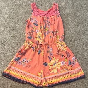orange/pink romper